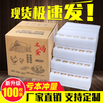 Native Chicken Egg Packaging Box Shockproof Express Mail Foam Egg Topearl Cotton Packing Box With Eggs Box Anti-Fall