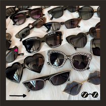 Design sense dark punk wind metal couple Earth cool sunglasses sunglasses sunglasses UV party sunscreen