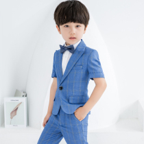 Boy suit suit suit children flower girl dress piano performance small host handsome child suit jacket summer