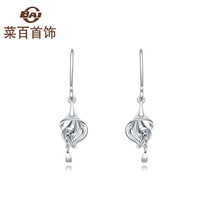 Cai hundred jewelry platinum earrings pt950 Fashion Alliance flower series martilian earrings platinum earring women