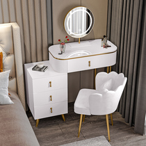 Light luxury dressing table storage cabinet one bedroom small apartment telescopic dressing table Net red ins Wind mini makeup table