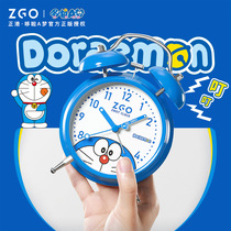 Zhenggang ZGOx Doraemon small alarm clock children Boy bedroom bedside clock students special power wake up girl