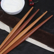 Fish maw type rolling pin Jujube wood red heart old material Xijia De Fang beam wood rolling shaft Rolling pin Paint-free two ends of the tip