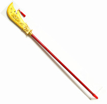 Long 140 cm toy emulators Performance Props Plastic Wooden Red Tassel Gun Guan Bronn Moon Knife