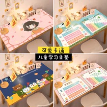 Desk mat Childrens writing desk ins girls leave-in student learning dormitory desktop mat cute waterproof pvc tablecloth