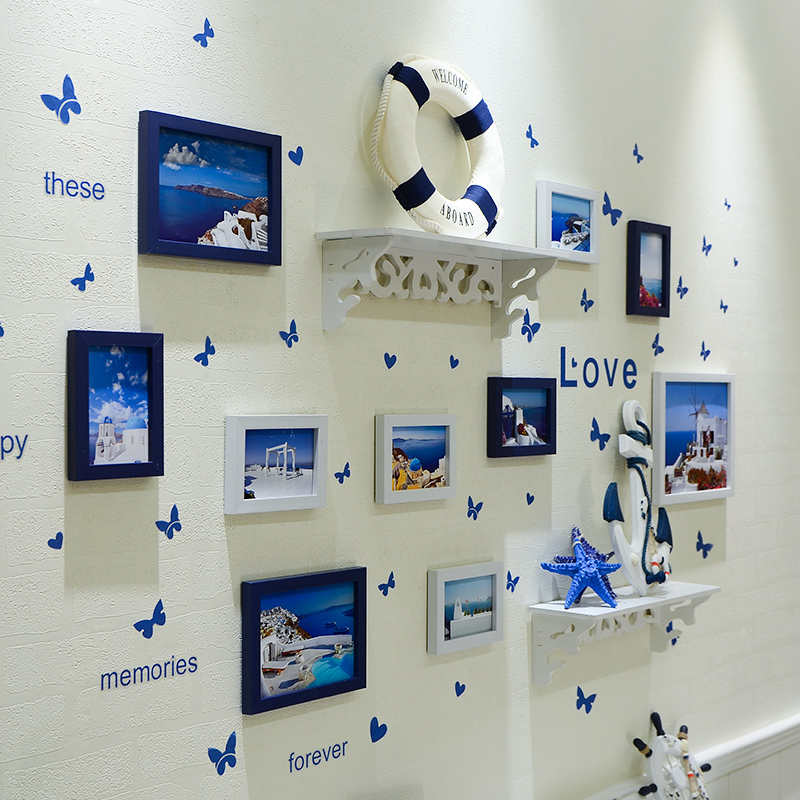 [$21.39] Creative Mediterranean Living Room Background Wall Decoration