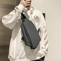 Mens Chest Bag Large Capacity Sport Waterproof Inclined Shoulder Bag Brief About Fashion Skew Satchel Wave Card Casual Single Shoulder Satchel Wave