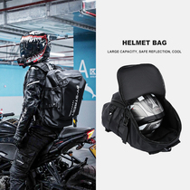 Riding Backpack Male Motorcycle Helmet Bag Full Helmet Locomotive Rider Double Shoulder Bag bag Large-capacity waterproof travel bag