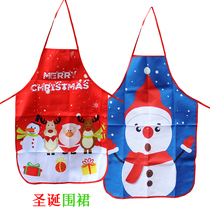 Christmas Apron Restaurant Bar Kitchen Attendant Dressed Up For Christmas Costume Lace Old Snowman Christmas Decorations