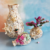 diy shell handmade coaster vase material package children parent-child art kindergarten puzzle paste gift