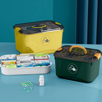 Medicine box family household large-capacity medicine box small health storage box storage box first aid medicine medical box