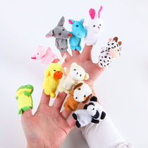 Children Plush Baby Pacify Finger Doll Toy Hand Puppet Doll Animal Baby Gloves refer to Puppet Toys