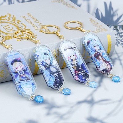 taobao agent The original god surrounding the thunderbolt generals, the bell from the pendant pendant, Ganyu Wendi Win Di, the two -dimensional keychain
