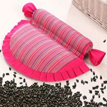 Sicklesenna Pillow Full Filling Summer Single Loading Summer Aigrass Pillow Cervical Spine Round Pillow Core Buckwheat Neck Pillow Sleep