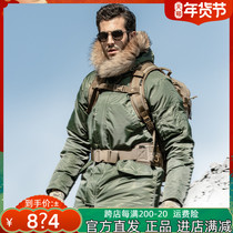 Eagle Claw Action n3b Coat Men's Winter Thickened Polar Winter Wear Long Warm Hat Alpha Cotton Clothes
