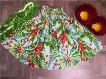 Hawaiian hula ukulele adult girl performance costume Pau Skirt high waist half-length cloth skirt