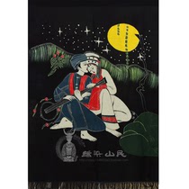  Batik door curtain Guizhou specialty batik painting decorative mural Inn restaurant private room door curtain 85*125cm