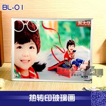 Thermal transfer blank crystal glass painting Crystal photo frame Photo studio Crystal painting glass photo frame BL-01