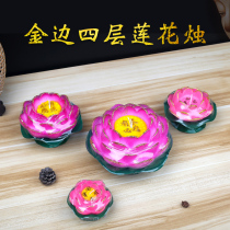 Buddha lotus lamp candle lotus lamp for Buddha lamp ghee lamp Lotus candle blessing wish River lamp drifting lamp