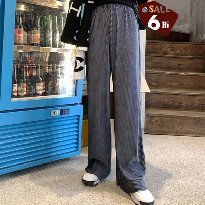 taobao agent [60 % off clearing positions] Xia Shiwen Winter Winter Soft Numan Numan Velvet Masted Light Leg Pants Female Winter