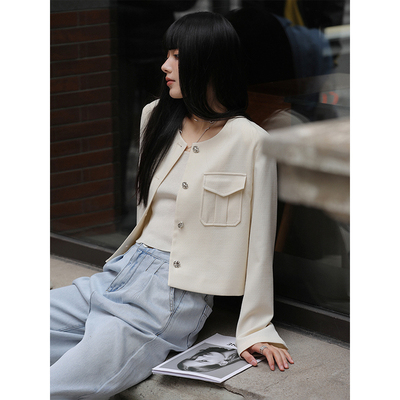taobao agent Suit, design summer top, jacket, round collar, trend of season, suitable for teen