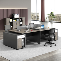 Simple modern staff desk 2 4 6 people office desk Office screen station Office desk and chair combination