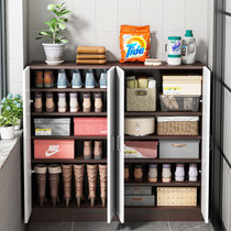 Balcony cabinet locker simple modern entrance hall entrance storage cabinet shoe cabinet home simple shoe rack outside entrance