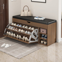 Changing Shoes Stool Home Doorway Soft Bag cushion strip stool for door-to-door Shoes Stool Integrated for Multi-functional Entrance Shoe Cabinet Racks