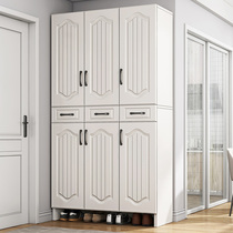 Shoe cabinet Household entrance large capacity high vertical foyer entrance one-piece wall modern simple entrance storage cabinet