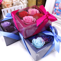 Soap flower gift soap rose small gift box practical creative gift Teachers Day Mothers Day send teacher
