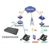 IP-PBX(20g) remote extension Internet penetration service does not require public IP address dynamic domain name also does not need to do port mapping on Router Support 20 network telephone