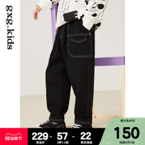 Shopping mall same model] gxgkids childrens clothing boys denim trousers Children Baby straight pants spring summer bottom