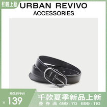URBAN REVIVO2021 Spring New Lady Accessories Brief Cortical Belt AW04TA5N2000