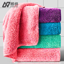 Kitchen rag absorbent dishwashing towel basically does not shed hair and does not stain oil Household cleaning wiping the table brushing the bowl artifact linen