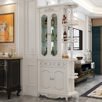 Living room screen partition cabinet entrance entrance cabinet entrance hall decoration hall cabinet storage double-sided shoe cabinet European wine cabinet