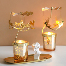 Christmas Decoration Dreamy marquee Rotating candlestick decoration Romantic candlelight dinner props cup Household candlestick