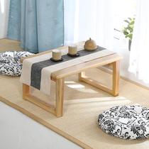 Small table wooden tatami tea table simple low table Kang table home balcony Japanese floor table small low table