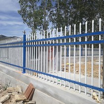 Zinc steel guardrail courtyard wall District square tube iron guardrail fence galvanized railings school fence industrial park fence