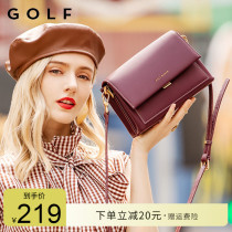 GOLF bag 2021 New Tide leather shoulder bag women wild ins small square bag fashion shoulder organ bag autumn