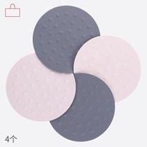Spot factory direct sale round food grade silicone insulated bowl mat kitchen anti-scalding table pot mat heat-resistant dish coaster