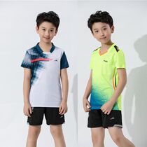 Short-sleeved quick-dry table tennis uniforms children and adolescents badminton tennis uniforms school games customized class uniforms