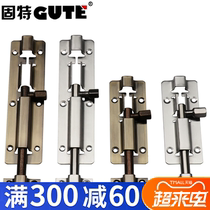 Good latch 340D stainless steel door buckle Door bolt door latch thickened anti-theft door buckle Bathroom open latch lock buckle