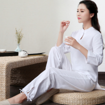 Xin Zen pure cotton Masters Zen suit womens uniform meditation clothes health care Taiji clothing yoga suit