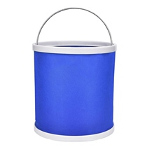 Portable special large retractable outdoor travel car shrink fishing bucket for car washing bucket