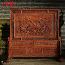 Dongyang wood carving floor screen porch partition Chinese home foyer screen solid wood hotel company Screen