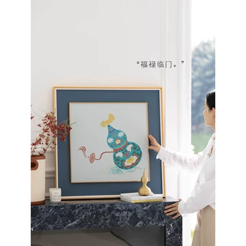 珐琅彩装饰画 珐琅彩福禄葫芦玄关装饰画-珐琅彩福禄葫芦玄关装饰画促销价格、珐琅彩