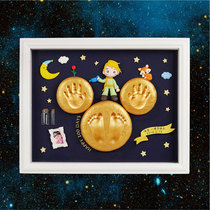 Full moon hand and foot ink pad baby handprint footprint 100 days newborn baby gift Lanthus souvenir year Hand Foot Print
