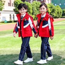 Kindergarten yuan fu jackets autumn and winter three sets of primary school childrens winter class uniform suit custom models