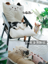 House cat sauce cat face cartoon comfortable recliner cushion rocking chair cushion cushion thick comfortable casual cotton pad