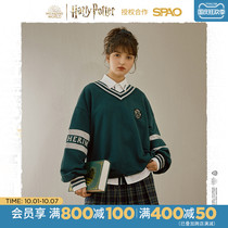SPAO Harry Potter cooperation series autumn 2021 new womens V collar pullover sweater SPMWB49D44